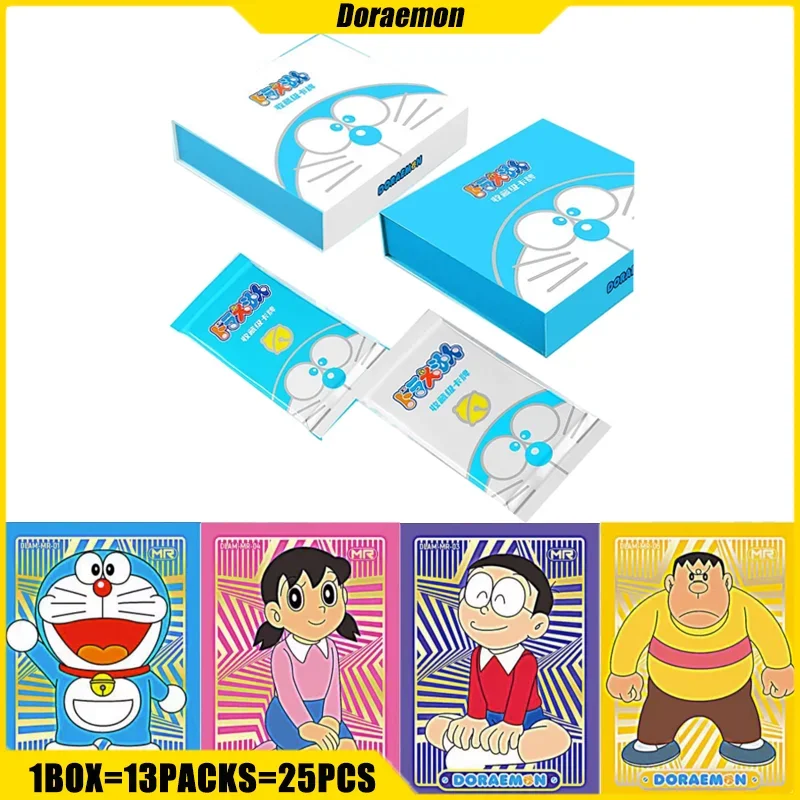 

Doraemon Card Anime Character Tinker Bell Childhood Collection Playing Card Mistery Box Toy Birthday Gift for Boys and Girls
