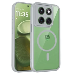 Motorola Signature Magnetic Transparent Silicone Phone Case with MagSafe Compatibility - Motorola Signature (Gray)