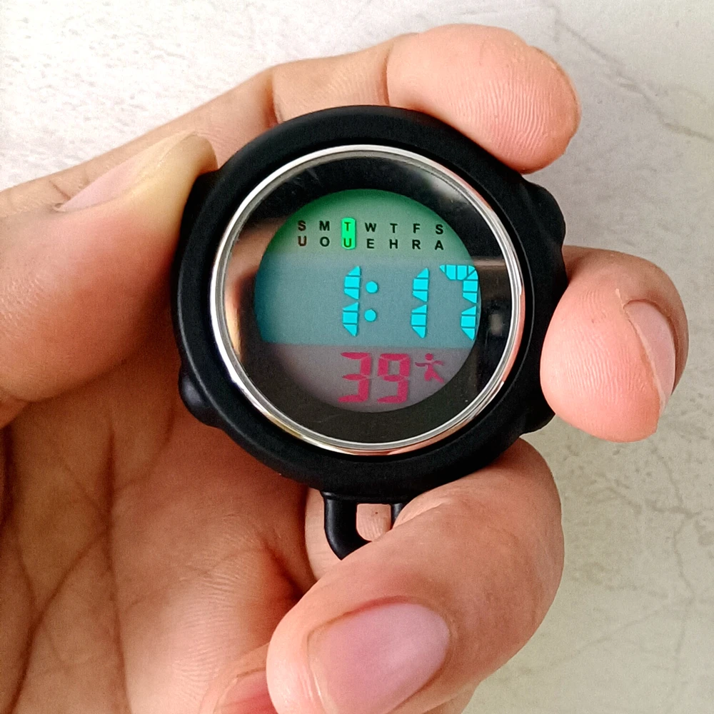 Relojes de bolsillo con alarma electronica Digital multifuncion parte para llaveros cordones collar insignia soportes de carrete reloj
