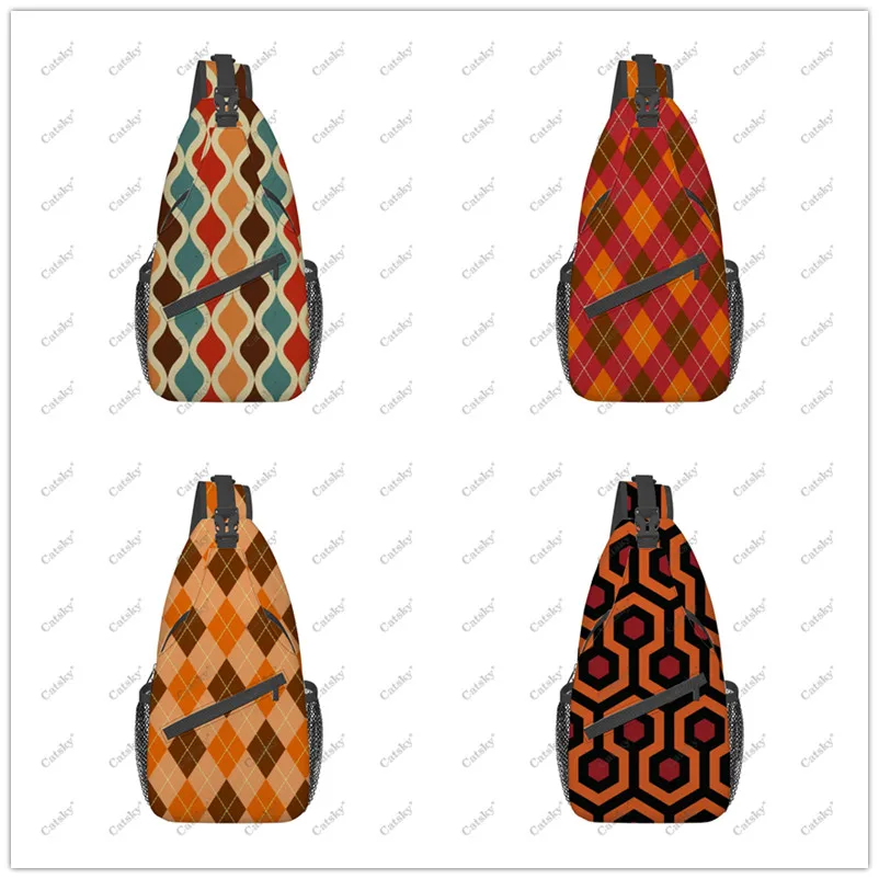 Нагрудная сумка в стиле ретро 70-х годов