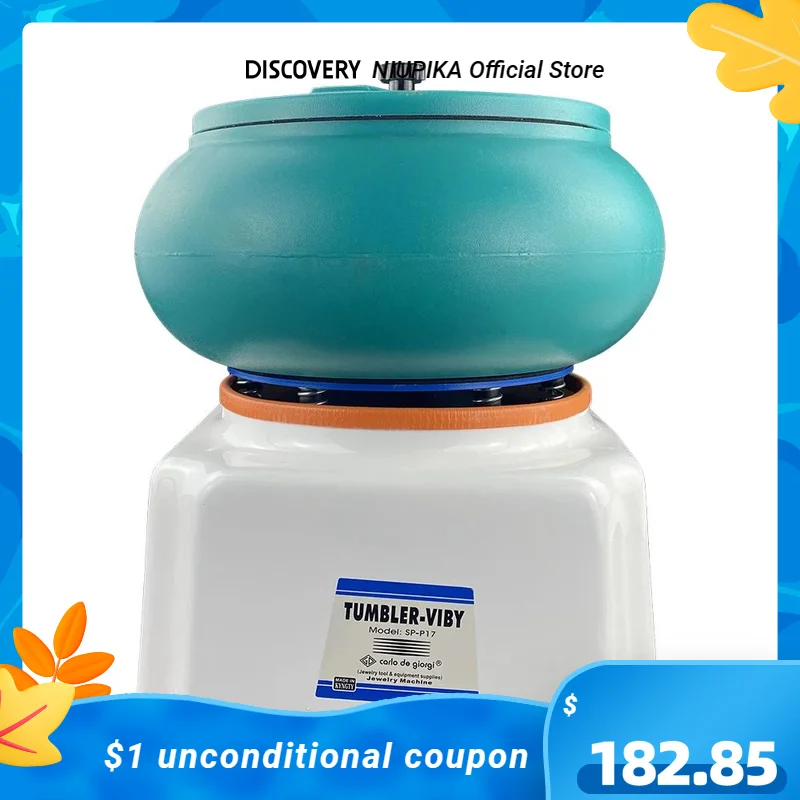 NIUPIKA Vibration Polishing Machine Jewelry Vibrating Barrel Grinde Metal Equipment for Diy Surface Cleaning Tool