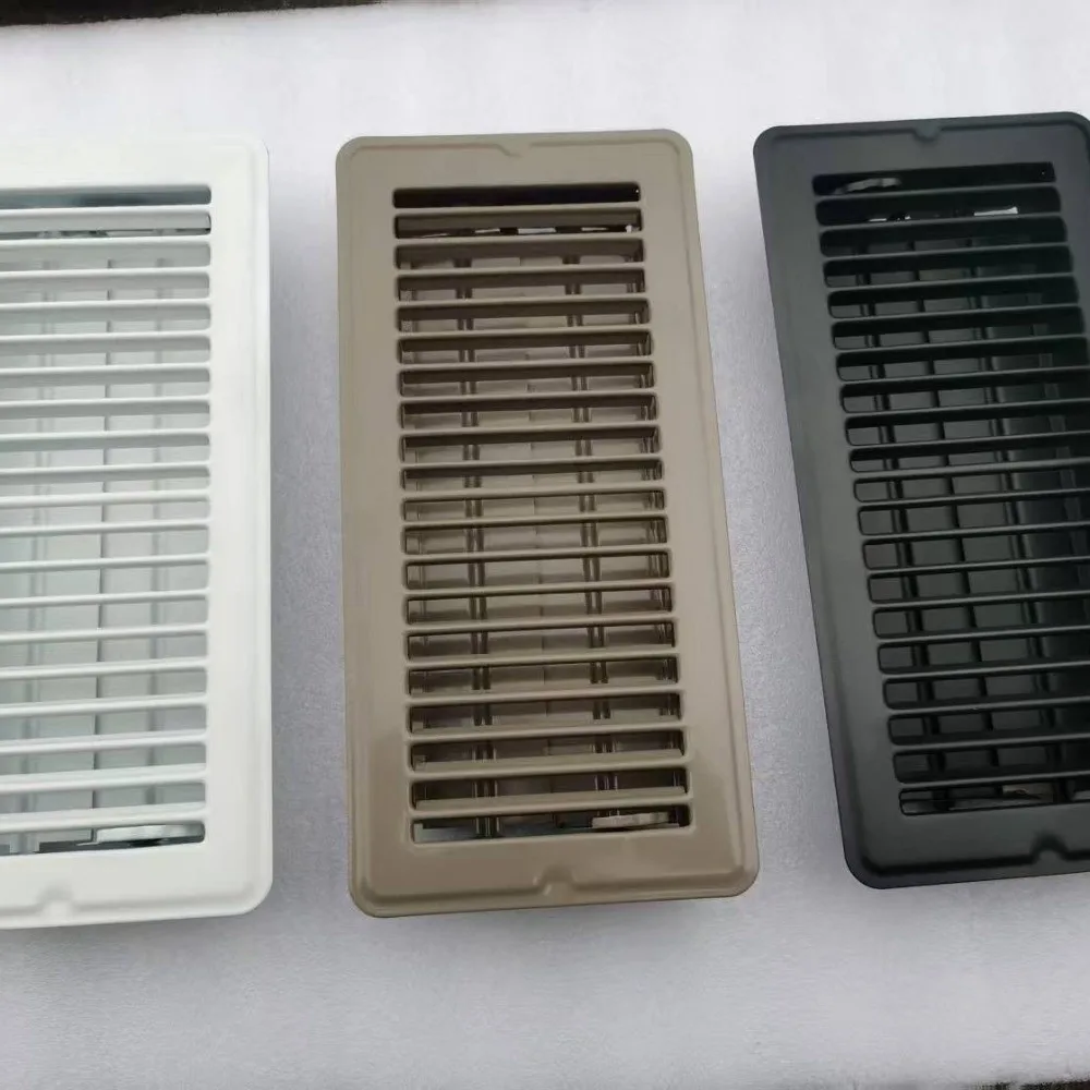 Metal Floor Register Cover High-efficiency 4*10 Inch Heavy Duty Vent Grille Rust-proof Air Cover Central Conditioner Grille