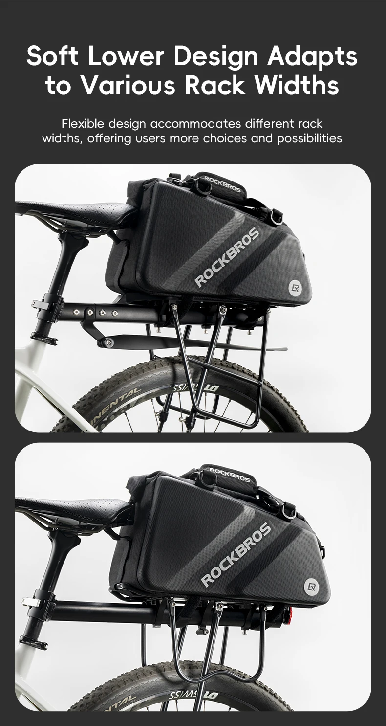 pannier bag detail stitching and material