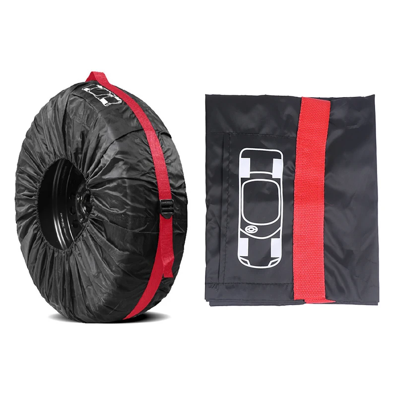 Tire Cover 1PC Tire Cover Case Car Spare Tire Cover Storage Bags For Cars Wheel Accessories Portable Wheel Bags