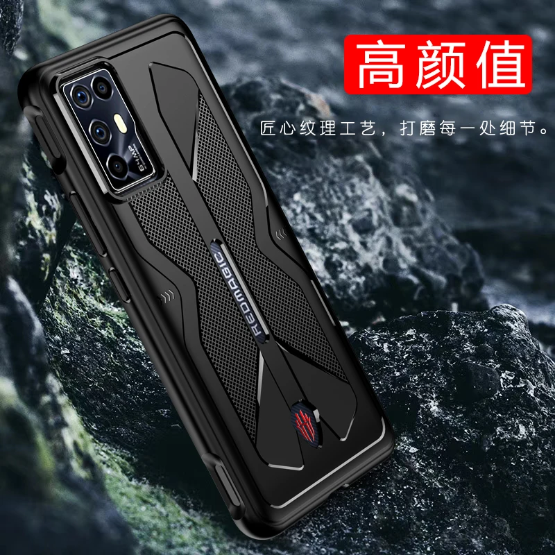 For ZTE Nubia Red Magic 6R Soft TPU Matte Shockproof Phone Case For Red