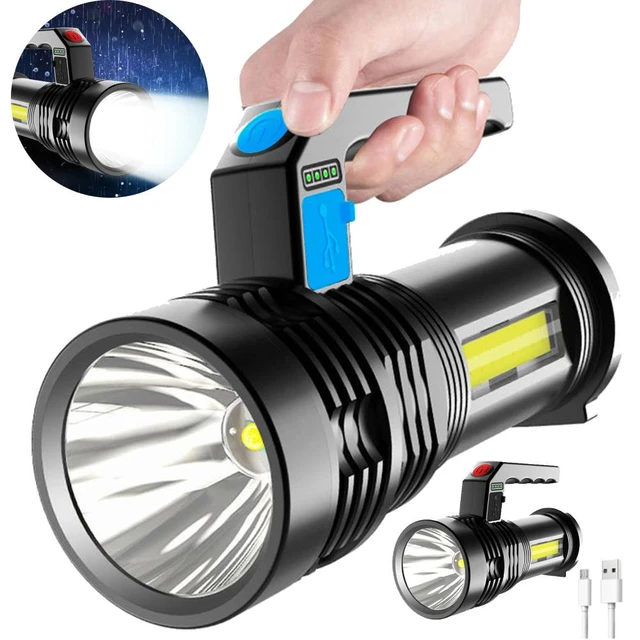 Lampe de poche Led Portable Rechargeable, projecteur haute