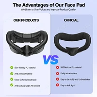For Quest 3 VR Facial Interface Face Pad Cover with Anti-Light Nose Pad PU Leather Face Cushion for Meta Quest 3 Accessories - Image 5