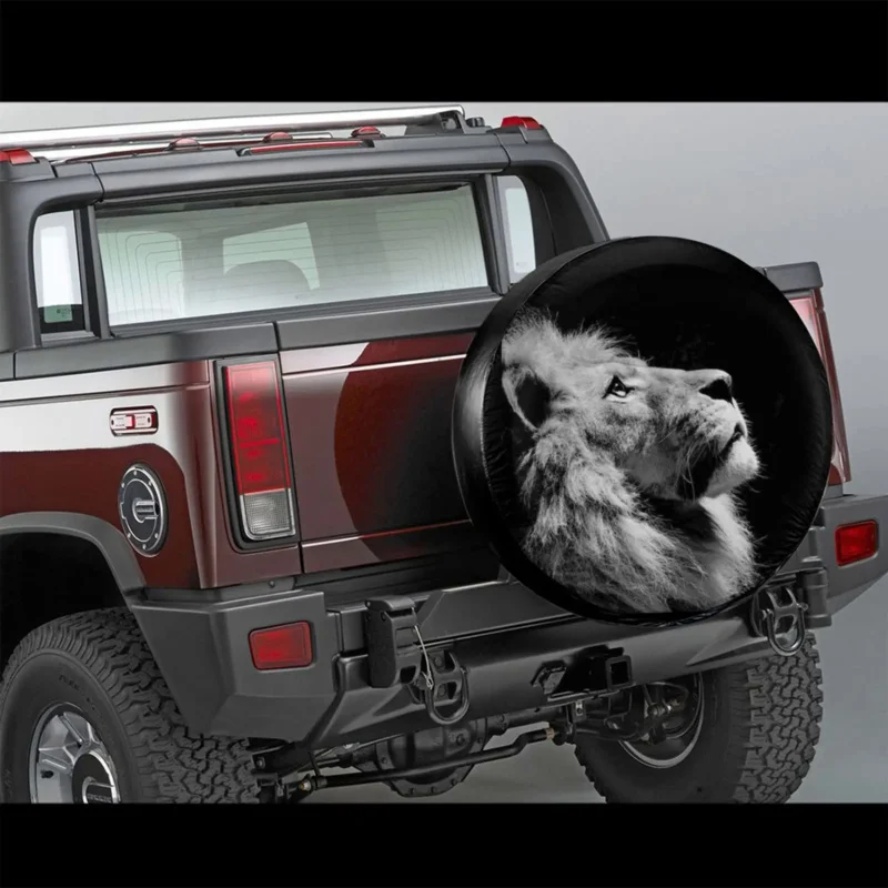

16-дюймовый чехол для запасных шин Jeep Truck SUV, универсальный чехол с 3d принтом льва, тигра, животного для запасных шин