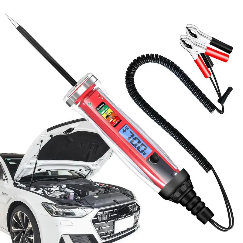 

Test Light Automotive Auto 1-75V DC Car Truck Voltage Circuit Tester Car Test Long Probe Pen Light Bulb Automobile Car Test Tool