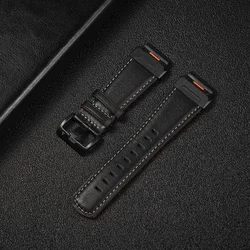 Premium Leather Watch Band with QuickFit Clasp - 22mm/26mm Strap Bracelet - 26mm Fenix 6X 6XPro (B)