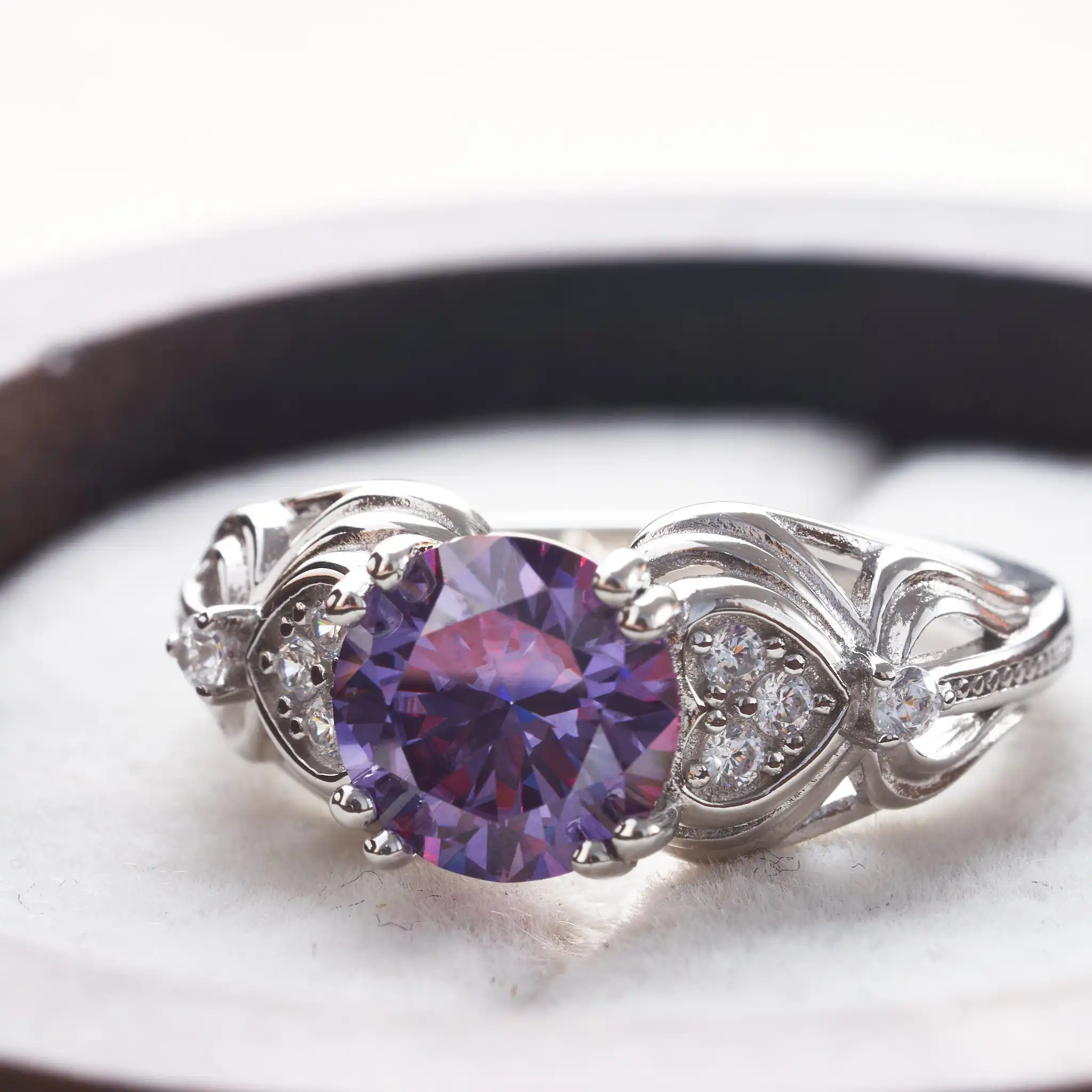 Vintage 10k Gold and Deep Purple Gemstone Birmingham-made Ring - Etsy