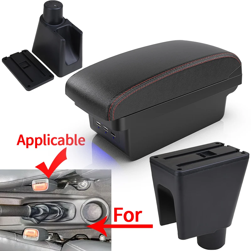 Car Armrest Box For Chevrolet Spark 3 III Aveo T200 Interior Storage Accessories