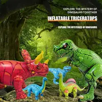 Realistic Dinosaur Set PVC Inflatable Toy Birthday Party Decoration Supplies Infant Children Gift 1