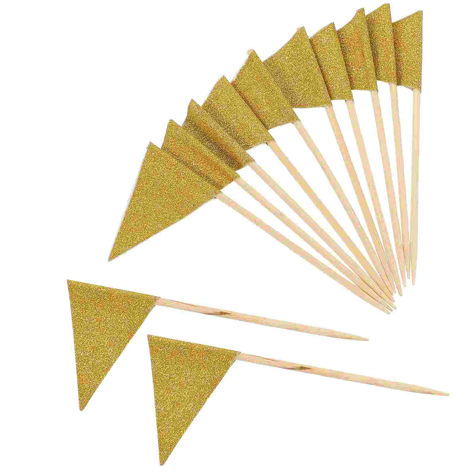 

Happy Birthday Sign Pennant Cake Insert Appetizers Cocktail Picks Flag Ornaments