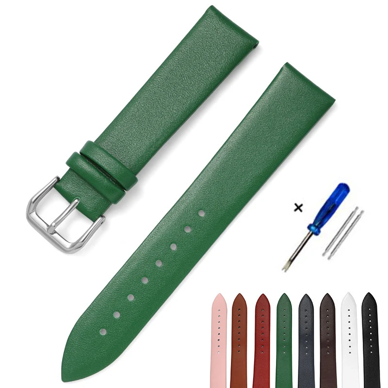 Good Affordable Synthetic Leather 10 mm Watch Wristband 0914BG0004-19_K0034440
