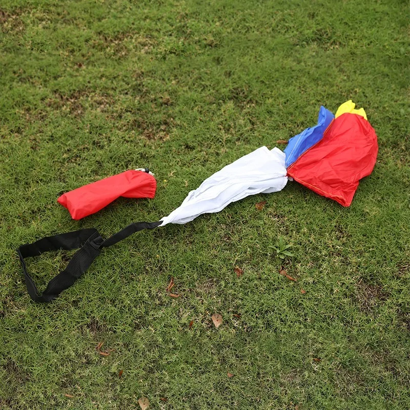Kids Colorful Resistance Parachute for Football Running Speed Power Training Athletic Sprint Endurance Strength Boost