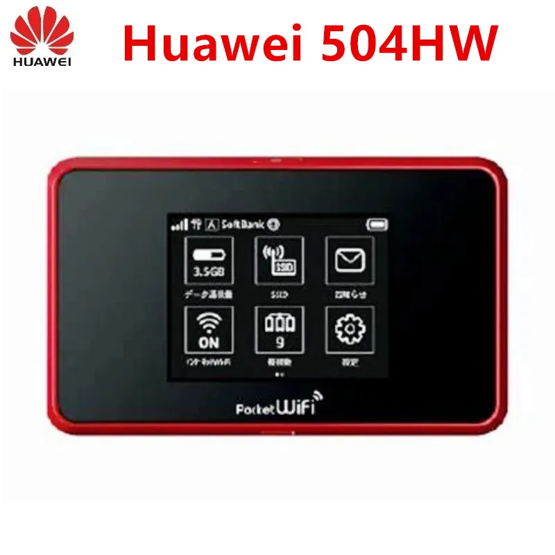 Unlocked HUAWEI Pocket WiFi 504HW CAT6 2.4GHz & 5GHz Hotspot 