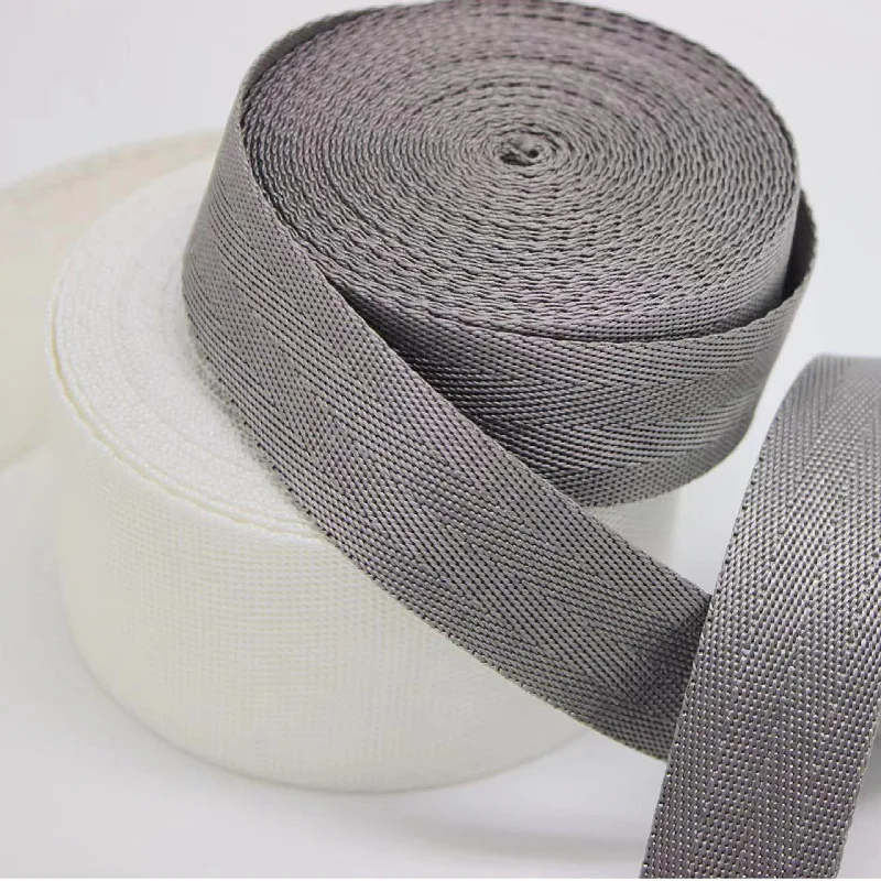 20m/roll Ultra high molecular weight polyethylene Tape UHMWPE anti cutting band wear-resistant safety webbing 25mm*1.2mm Nylon Webbing Nylon Webbing Tape