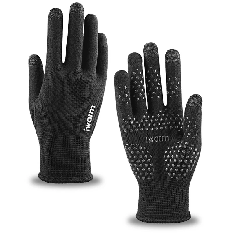 

1Pair Waterproof Winter Warm Gloves Men Women Cycling Glove Anti-slip Thermal Fleece Touch Screen Glove Full-Finger Skiing Glove