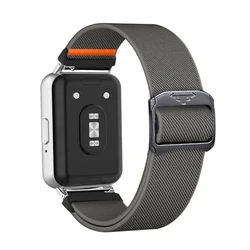 Breathable Nylon Loop Adjustable Sport Strap for Fitness Trackers - Replacement Bracelet (GreyS)