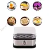Electric Eggs Cooker Automatic Rapid Boiler 200W Stainless Steel Eggs Steamer with Warming Function Kitchen Accessory