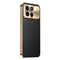 Premium PU Leather Lichee Pattern Shockproof Phone Case with Lens Protection for Honor Win (Black)