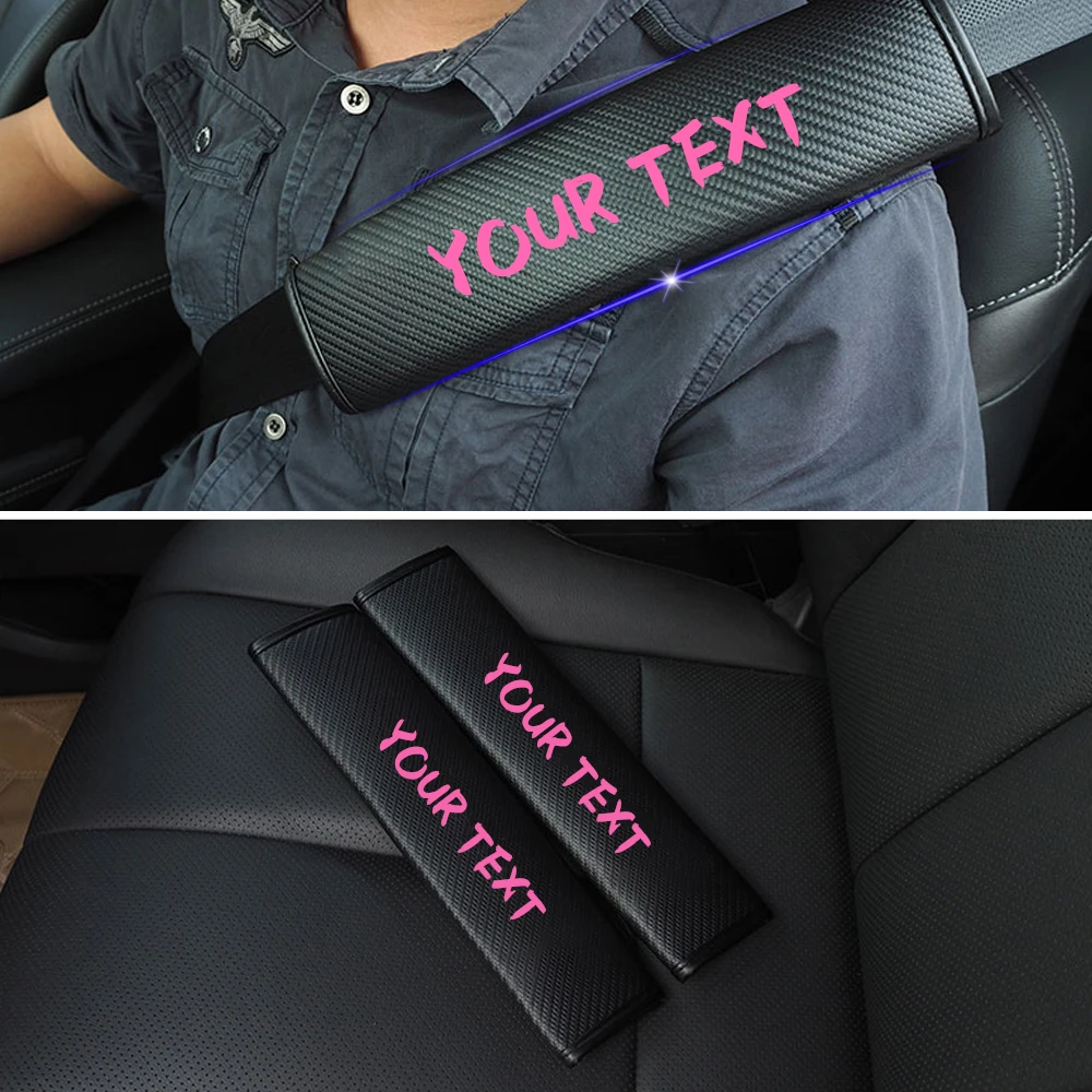 AOMIG Soft Car Seat Belt Pad Covers - 2 Pack Universal Shoulder Strap Protector For Adults & Kids