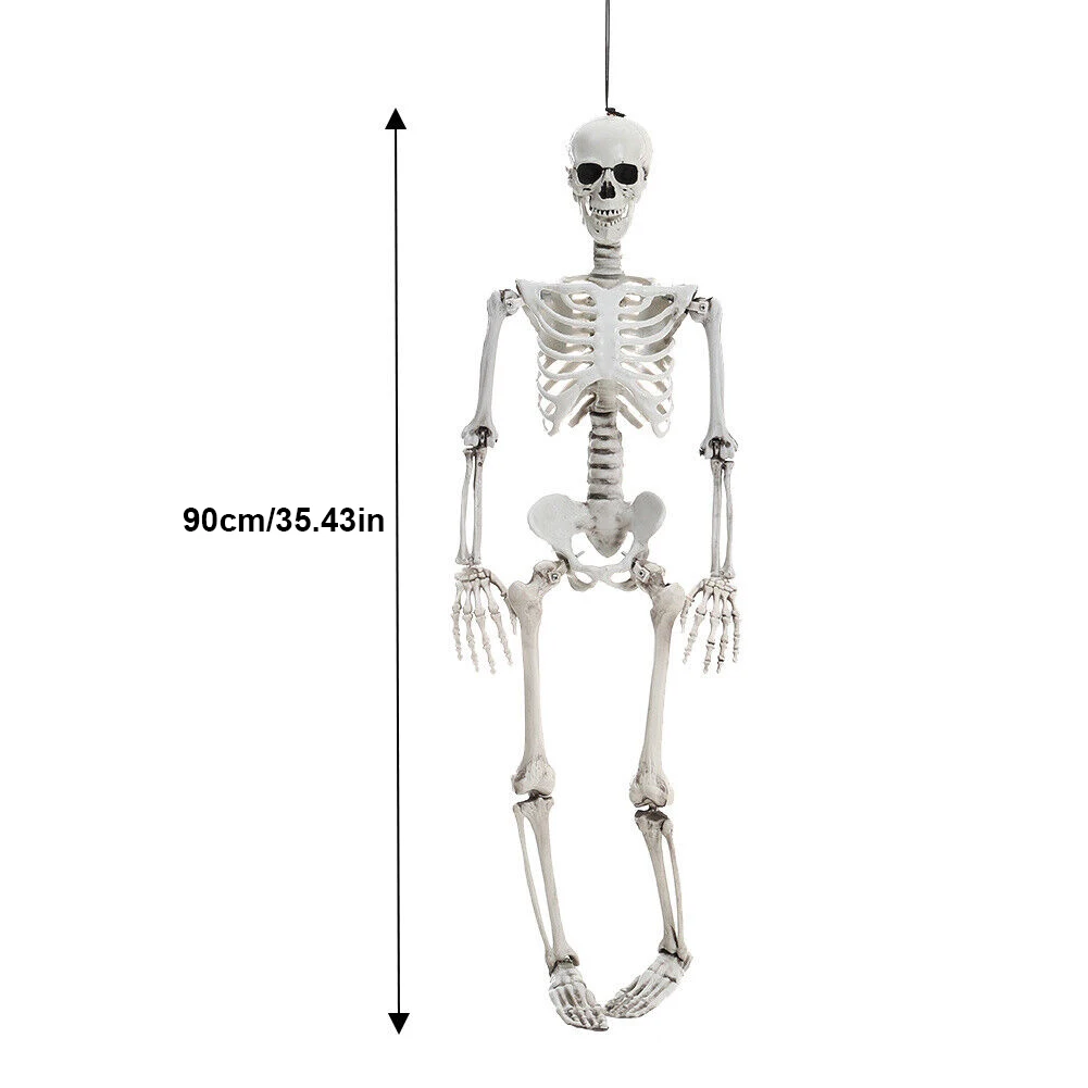 Royelux hanging skeleton Halloween decoration in use