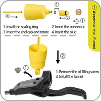 1/2/3 pièces 60Ml liquide de frein de vélo système d'huile minérale fluide cyclisme vélos de montagne pour accessoire de vélo injecteur d'huile 4