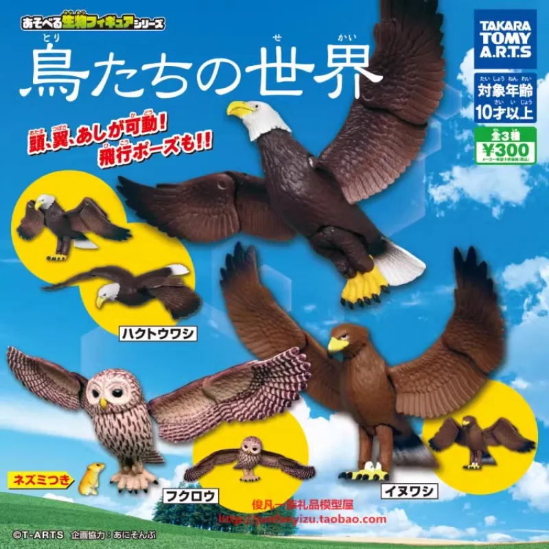 

Оригинальная экшн-фигурка TAKARA TOMY Gashapon «Мир птиц», движущаяся фигурка животного, модель с орнаментом