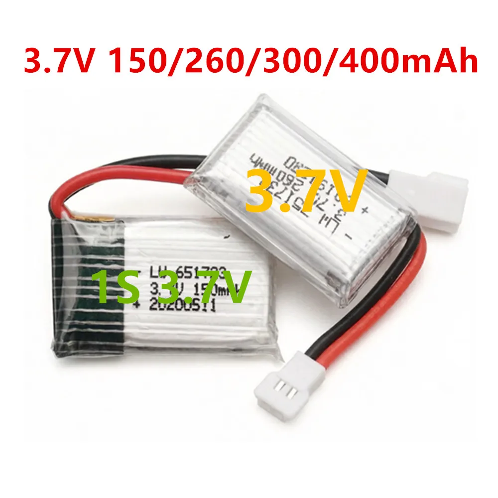 Batteries Drone Extra Lot 150mAh 260mAh 300mAh - Remplacement