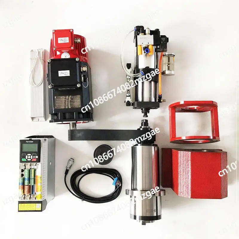 고속 12000rpm BT40 120mm ATC 스핀들 외부 수냉 채널 기계 공구 스핀들 벨트 구동 스핀들 밀링용