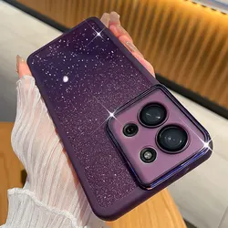 Luxury Shiny Glitter Phone Case Cover - Motorola Moto G34 (Purple)