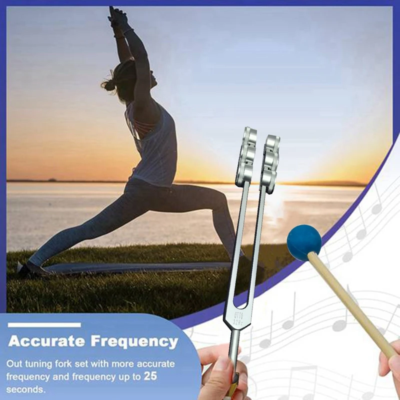 Hot Sale Tuning Fork Set,With Base Screws For Healing Chakra,Sound Therapy, Keep Body, Mind, Spirit In Perfect Harmony