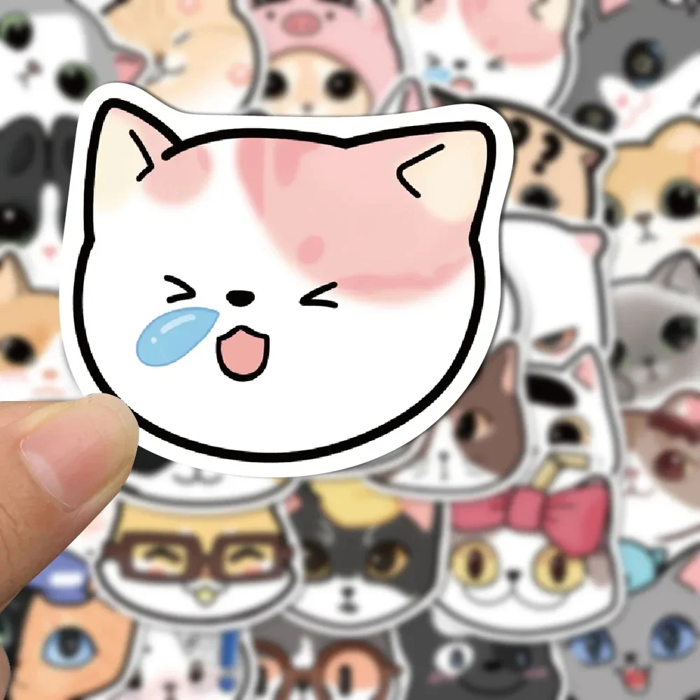 100 pçs adesivos kawaii anime animal estético meme japonês desenho