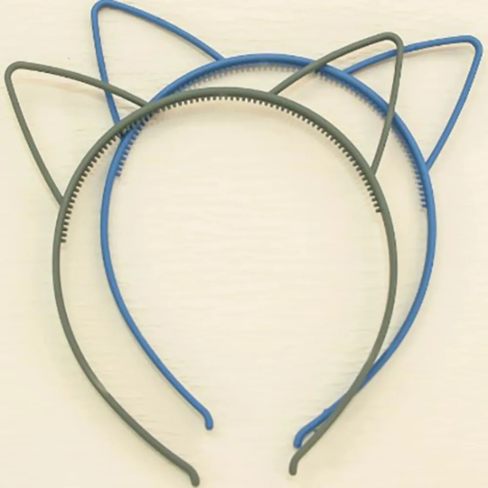 

ABS Girls Cat Ear Headbands Cute Toothed Cat Ear Matte Cat Ears Headband Headwear Party Hair Accessories