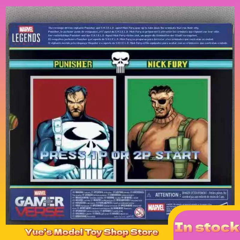 【재고 있음】Marvel Legends Game Universe Punisher & Nick Fury 세트 피규어 액션 피규어 애니메이션 모델 장난감 컬렉션 선물
