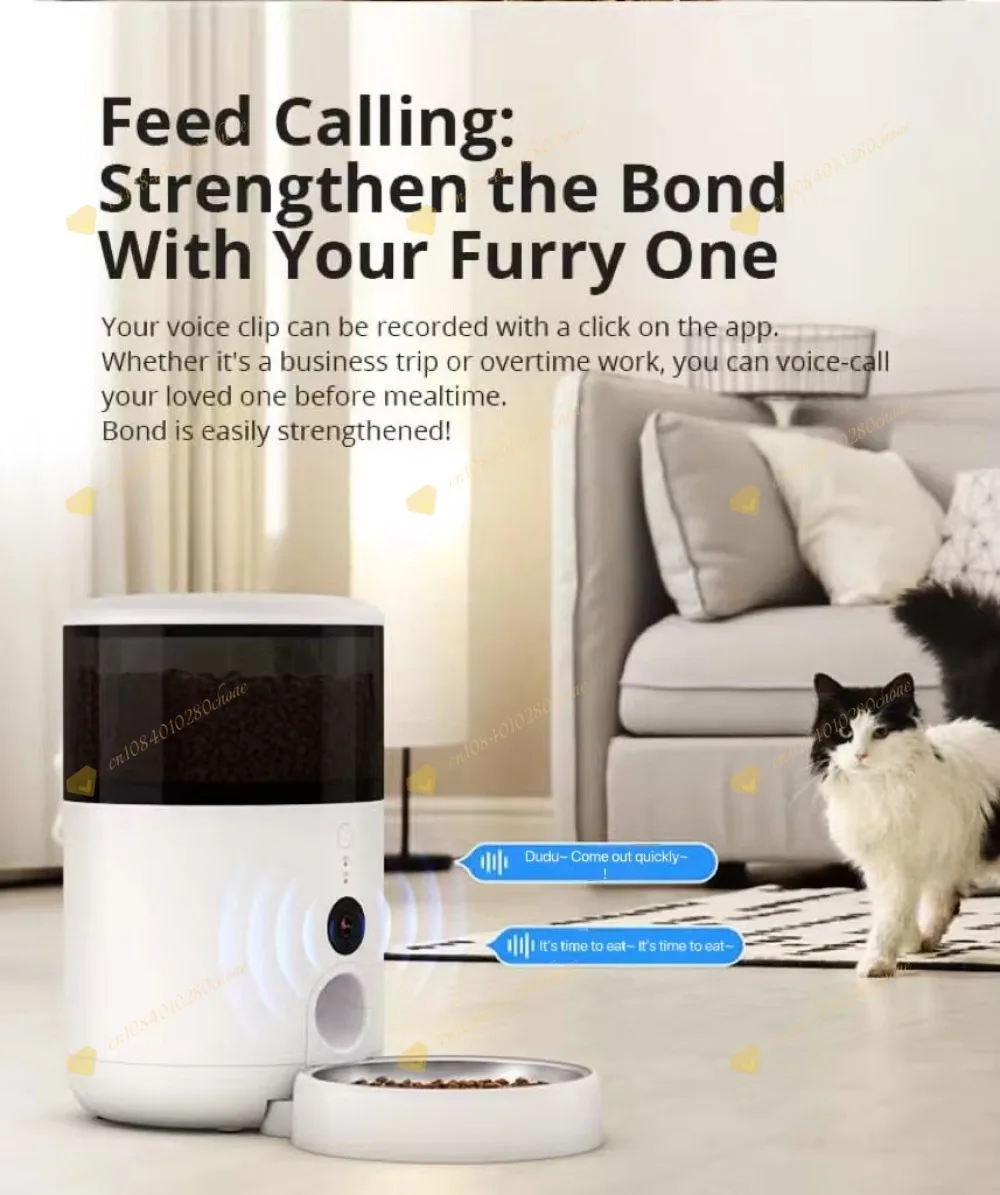 Smart WiFi Pet Slow Feeder with Mobile App Remote Control New Double Saving Stai