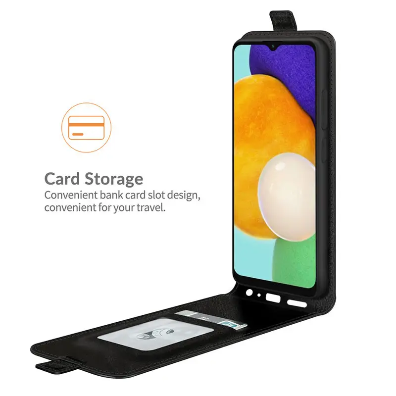 Phone Cases Flip Card Vertical Leather For Samsung Galaxy A13 A53 A33 4G 5G A73 A23 A04 A14 A34 A54