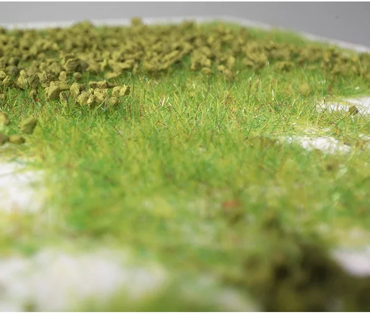 30 gr/beutel 3mm Statische Gras Baum Pulver Beflockung Laub HO OO N Z Skala Eisenbahn Zug Landschaft Militär Szene garten Dekoration – Detail 14