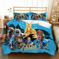 Z-Zelda Pattern Quilt Cover Pillowcase Bedding Two or Three Piece Set Multi Size Comforter Set Duvet Cover Bedding Sets 1