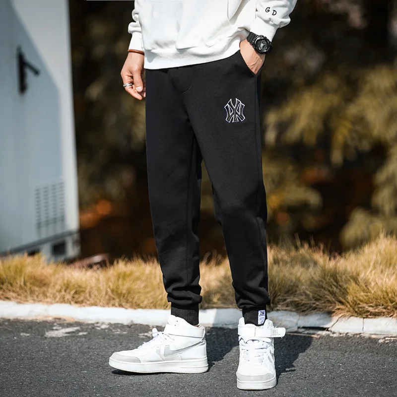 Men's casual pants spring and autumn loose and versatile leggings cropped pants trousers joggers