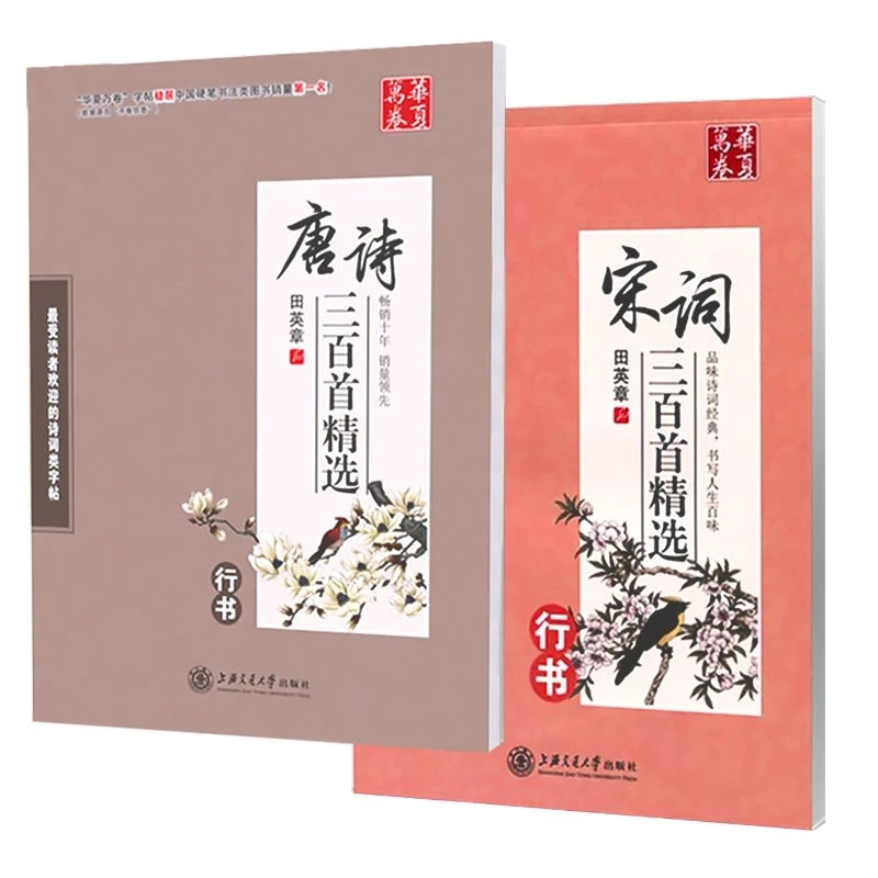 Caneta Chinesa Caligrafia Copybook 300 Tang Poesia e Canção ci Copybook Regular Runing Script Estudante Adulto Copybook - Imagem 5