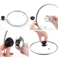 6/1 pièces outils de cuisine remplaçable universel Pot couvercle poignée Anti-brûlure Pot couvercle poignée Pots couvercle tête accessoires de cuisine bouchon 3