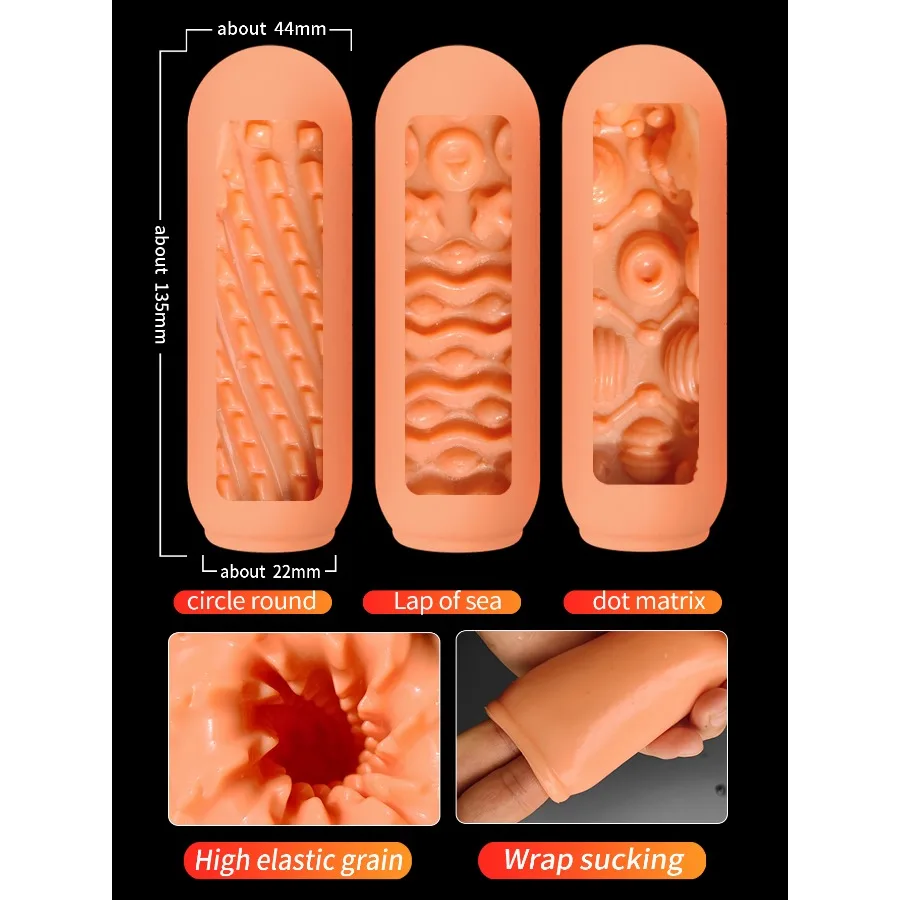 Male Masturbator Cup Portable Soft TPE Vacuum Pussy Sex Toys for Men Penis Trainer Massage 18+