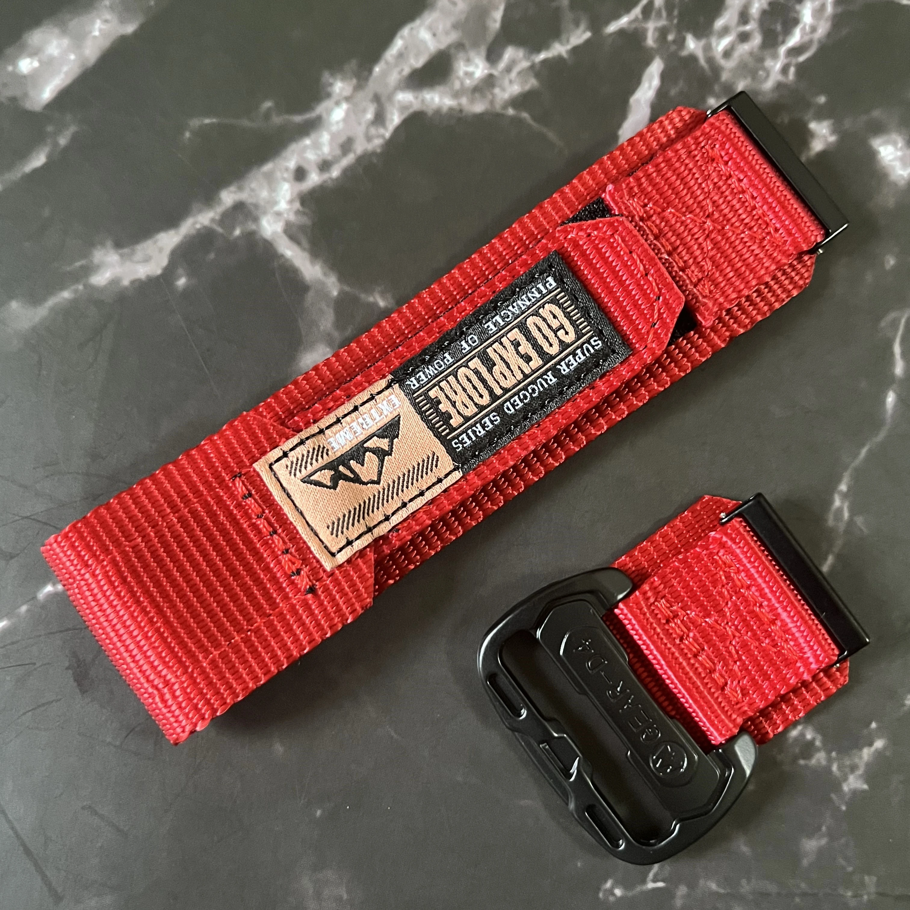 Premium 24mm Suunto Nylon Loop Strap - Easy Fit and Replaceable Wristband Belt