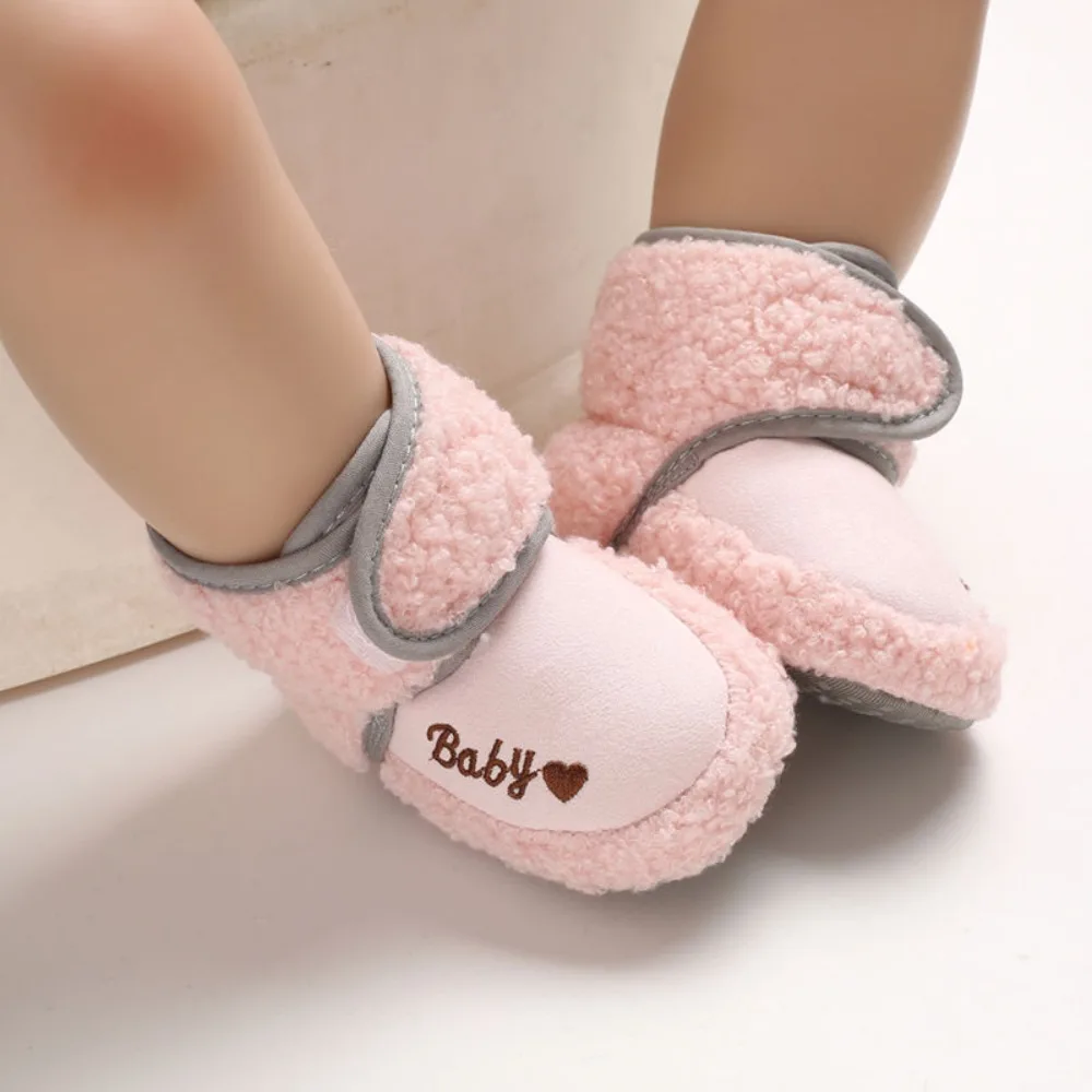 

Warm Toddler Crib Boots Girls Boys Infant Anti-Slip Socks Slipper Infant Girls Boys Newborn Baby Shoes
