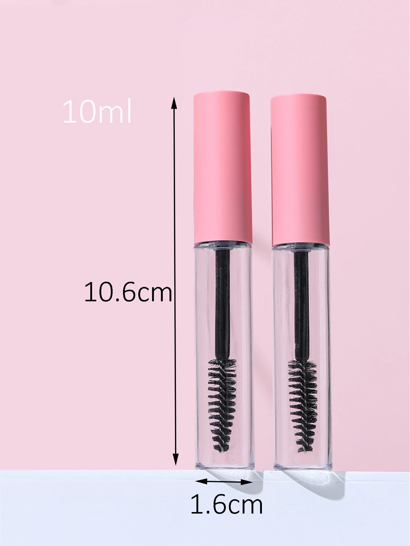 5Pcs 10ml 빈 마스카라 튜브, 아이 라이너 튜브 및 립글로스 튜브, 전송 피펫이있는 검은 속눈썹 크림 용기 병