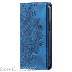 Luxury Leather Flip Cover Totems Wallet Phone Case for OnePlus Nord 2T (Blue)