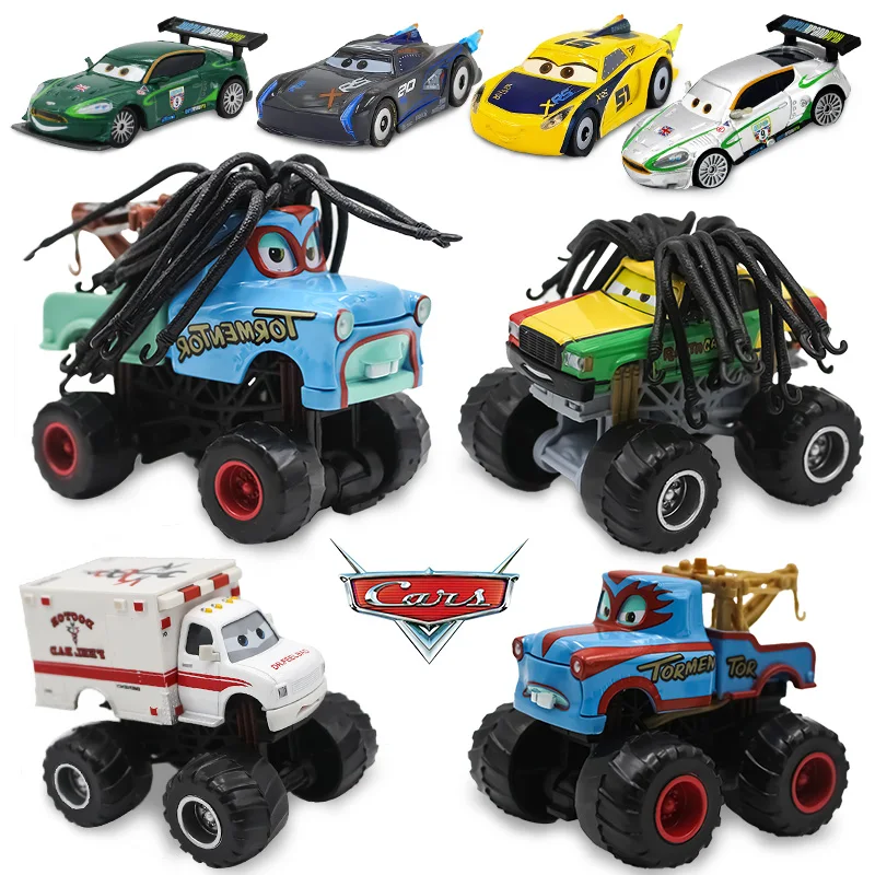 Disney Pixar Cars 3 2 Metal Diecast Car Toy Lightning Mcqueen Mater Jackson Storm Ramirez Model Car 1:55 Boy Children Toy Gift